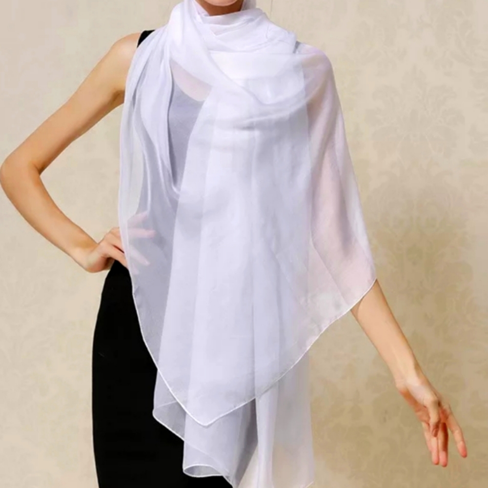 100% Natural Silk Scarf Shawl for wedding